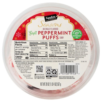 Signature SELECT Seasonal Peppermint Puffs - 20 Oz - Image 3