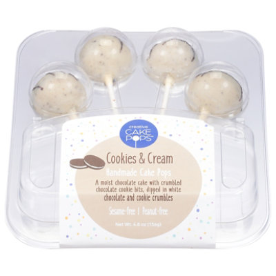 Cookies And Cream Cake Pops 4 Count - 4.8 Oz - balduccis