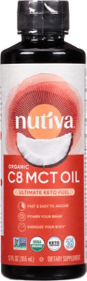 Nutiva C8 MCT Oil - 12 Fl. Oz. - Image 2