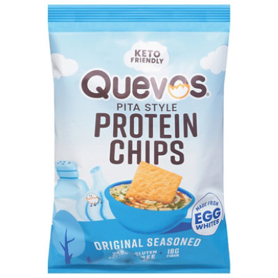 Quevos Original Egg White Crisp - 3.2 Oz