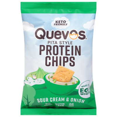 Quevos Sour Cream And Onion Egg White Chips - 3.2 Oz - Image 3