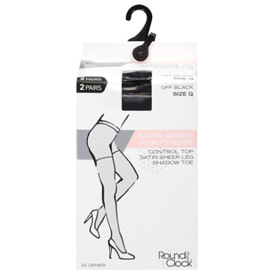 Infini Rtc Black Pantyhose With Shadow Toe 2 Pack - Each - Image 3