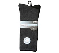Round The Clock Men Cascrew Charcol Size 9-11 Socks - 2 Count