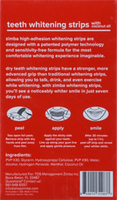 Zimba Coconut Teeth Whiten Strips - 28 Count - Image 5