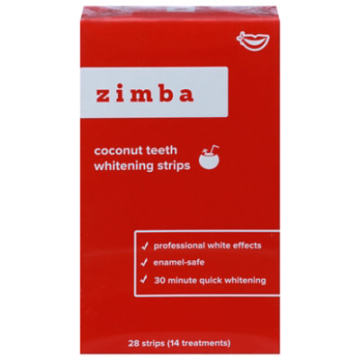 Zimba Coconut Teeth Whiten Strips - 28 Count - Image 1