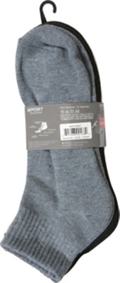 Round the Clock Size 10-13 Sport Mens Quarter Socks - 3 Count - Image 4