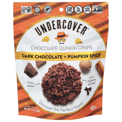 Undercover Dark Chocolate Pumpkin Spice Chocolate Quinoa Crisp  - 2 Oz - Image 3