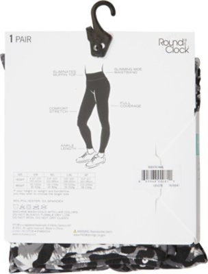 Round The Clock Women Patterned Medium Large Leggings - Each - Image 4