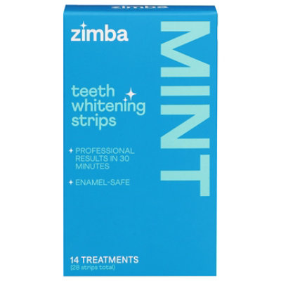 Zimba Minty Teeth Whitening Strips - 28 Count - Image 1