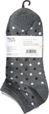 Round the Clock Size 9-11 Women Low Cut Socks - 3 Count - Image 4