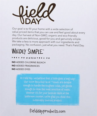 Field Day 100% Recycled Facial Tissue - 85 Count - Image 4