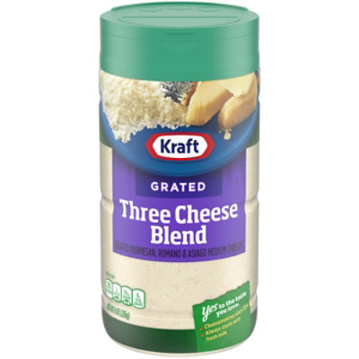 Kraft Three Cheese Blend Grated Cheese - 8 Oz - Image 2