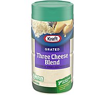 Kraft Three Cheese Blend Grated Cheese - 8 Oz