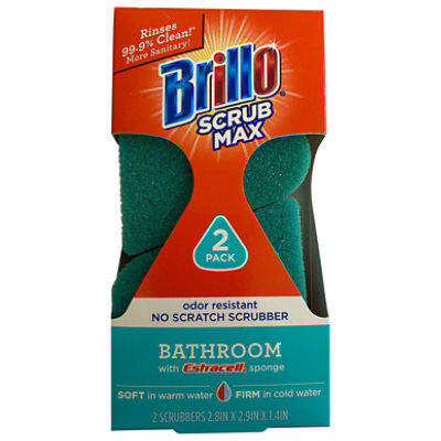 Brillo Scrub Max Bathroom With Estracell Sponge - 2 Count - Image 3