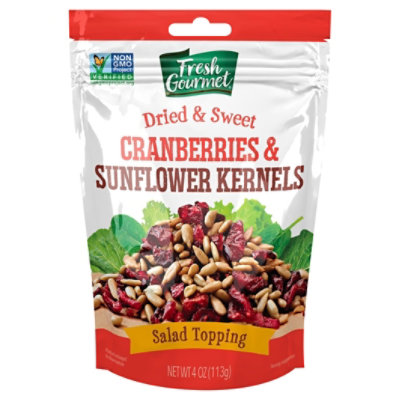 Fresh Gourmet Cranberries And Sunflower Kernels - 4 Oz