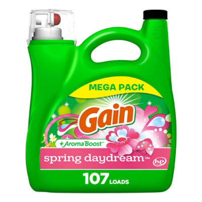 Gain Aroma Boost Spring Daydream Liquid Detergent - 154 Fl. Oz. - Image 1