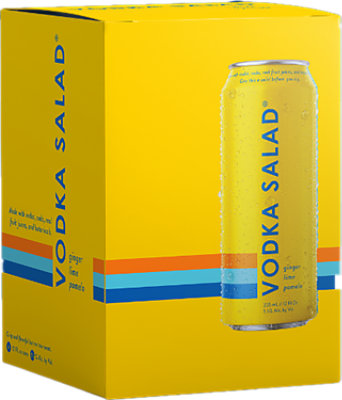 Vodka Salad Lime Pomelo Cans - 4-12 Fl. Oz. - Image 1
