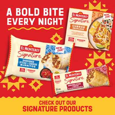El Monterey Signature Beef Black Bean & Three Cheese Loaded Nacho Chimichanga Single Serve - 4.8 Oz - Image 7