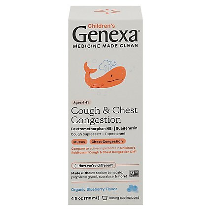 Genexa Cough And Congestion Syrup For Children - 4 Oz - Image 3