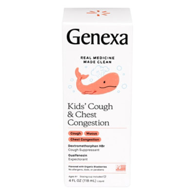 Genexa Cough And Congestion Syrup For Children - 4 Oz