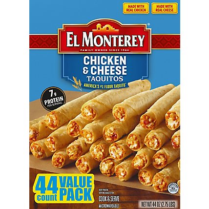 El Monterey Chicken And Cheese Taquito Large Value Pack - 2.75 Lb - Image 6