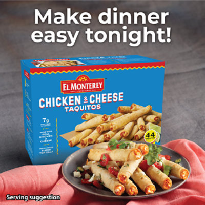 El Monterey Chicken And Cheese Taquito Large Value Pack - 2.75 Lb - Image 7