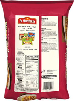 El Monterey Signature Steak Cheese & Rice Chimichangas 12 Count - 54 Oz - Image 6