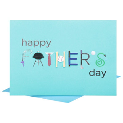 Papyrus Illustrated Lettering Father's Day Card - Each - Image 3