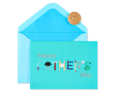 Papyrus Illustrated Lettering Father's Day Card - Each - Image 4