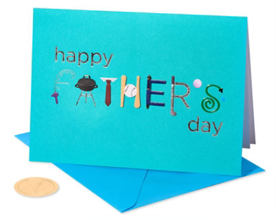 Papyrus Illustrated Lettering Father's Day Card - Each - Image 3