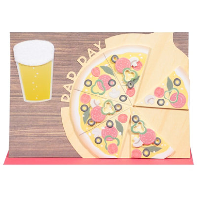 Papyrus Pizza and Beer Father's Day Card - Each - Image 3