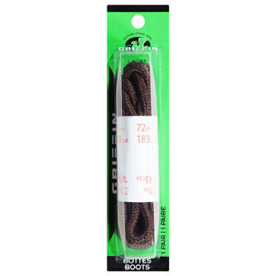 72 Inch Brown Nylon Boot Lace Pair - Each - Image 1