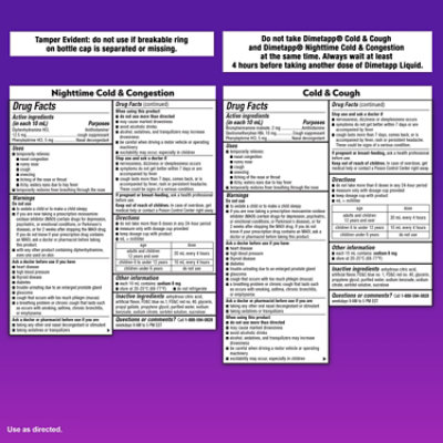 Childrens Dimetapp Cold Cough & Nighttime 8 Fl Oz - 8 FZ - Image 6