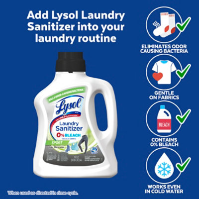 Lysol Laundry Sanitizer Sport - 90 Fl. Oz. - Image 6