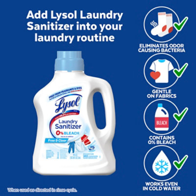 Lysol Laundry Sanitizer Free & Clear - 90 Fl. Oz. - Image 6