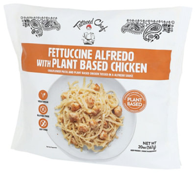 Tattooed Chef Fettuccini Alfredo With Plant Based Chicken Pouch - 20. Oz - Image 4