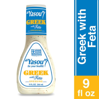 Yasou Greek With Feta Dressing - 9 Fl. Oz. - Image 1