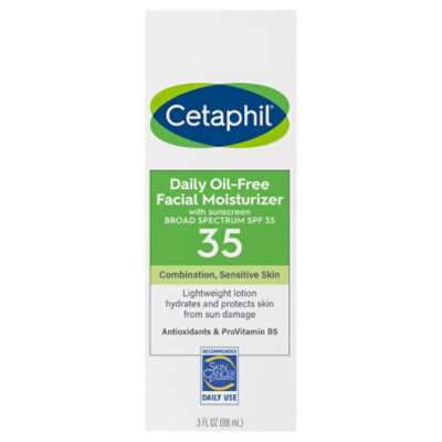 Cetaphil Daily Oil-free Facial Moisturizer Spf 35 - 3 FZ - Image 1