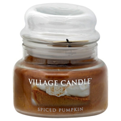 Village Spiced Pumpkin Small Glass Dome - 11 OZ - Image 1