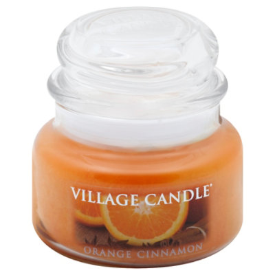 Village Orange Cinnamon Small Glass Dome - 11 OZ - Image 1