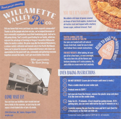 Willamette Valley Pie Company Caramel Apple Pie - 40 Oz - Image 6