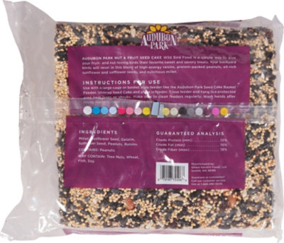 Audubon Park Nut & Fruit Seed Cake Wild Bird Food Bag 24 Oz - 24 OZ - Image 5