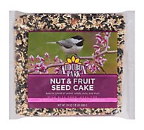 Audubon Park Nut & Fruit Seed Cake Wild Bird Food Bag 24 Oz - 24 OZ
