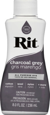 Rit Charcoal Grey Dye Liquid - 8 Oz - Image 2