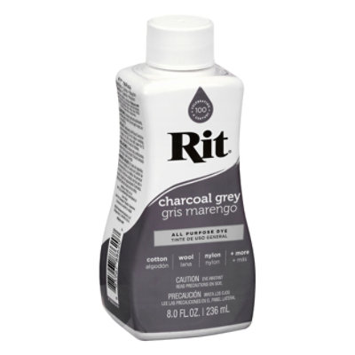 Rit Charcoal Grey Dye Liquid - 8 Oz - Image 1