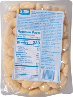 Dececco Gluten Free Gnocchi - 1.1 Lb - Image 6