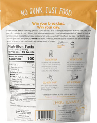 Evoke Organic Healthy Foods Muesli Athlete Fuel - 12 Oz - Image 6