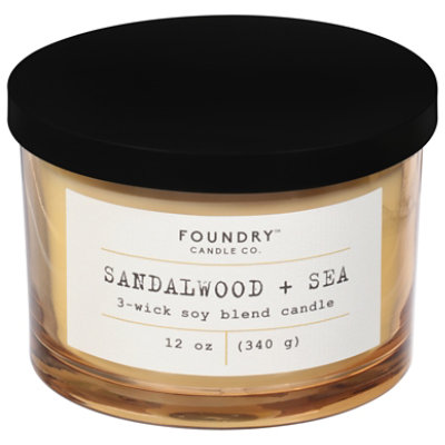 Foundry Candle Sandalwood Sea Typewriter Candle - 12 Oz - Image 3