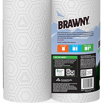 Brawny Tear A Square Paper Towels Double Rolls - 2 Count - Image 4