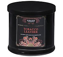 Tuscany Home & Heritage Tobacco Leather Candles - 15 Oz